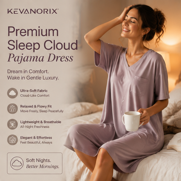 KEVANORIX™ Premium Sleep Cloud Pajama Dress