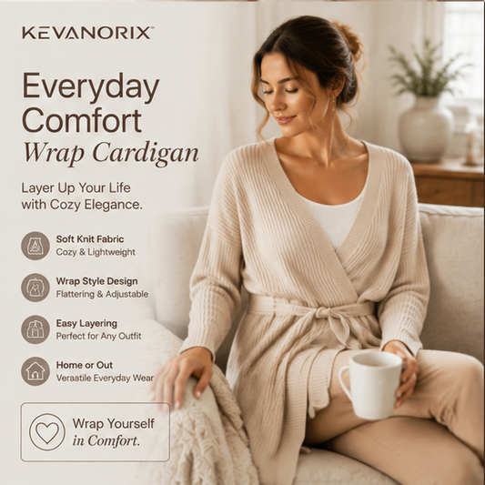 KEVANORIX™ Everyday Comfort Wrap Cardigan