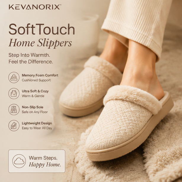 KEVANORIX™ SoftTouch Home Slippers