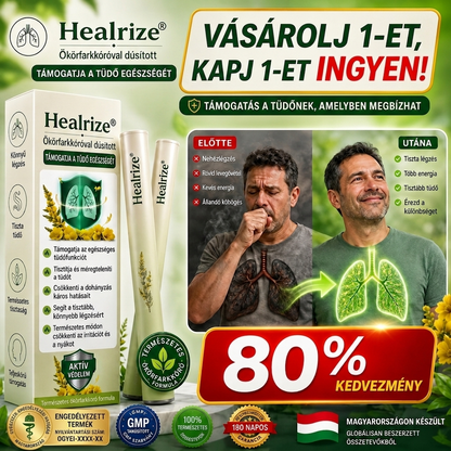 🎁 Már csak 5 doboz Healrize® maradt! Spóroljon extra 30%-ot még ma – gondoskodjon tüdeje és légutai egészségéről, mielőtt véget ér ez a korlátozott idejű ajánlat!