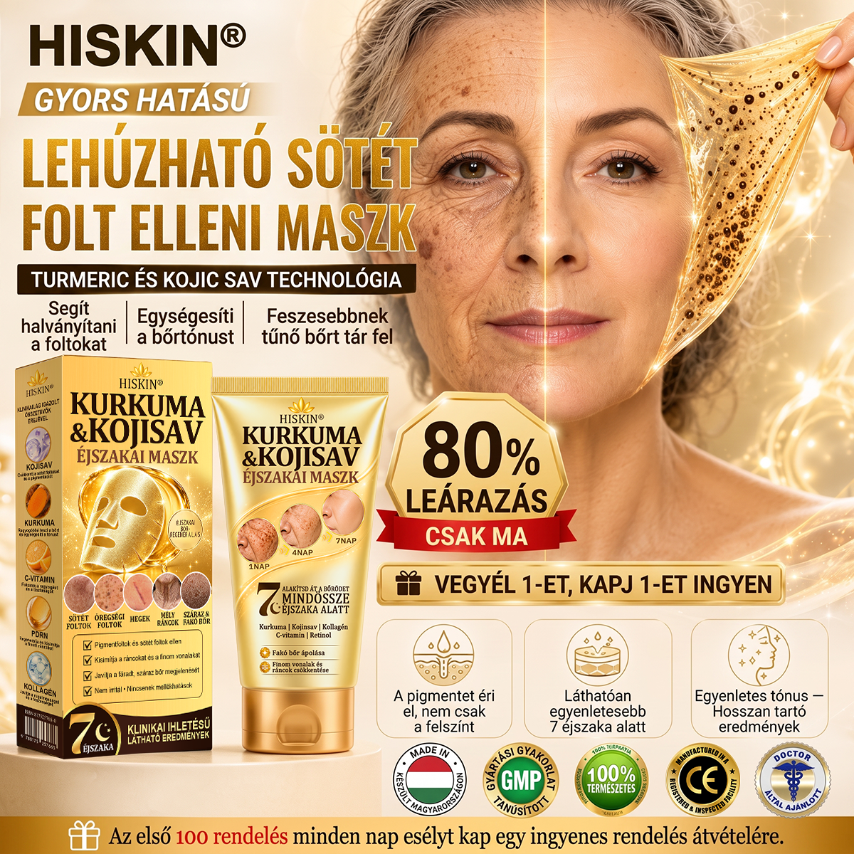 🎁 Már csak 5 doboz Hiskin® maradt! Spóroljon extra 30%-ot még ma – támogassa bőre ragyogóbb, simább és egyenletesebb megjelenését, mielőtt véget ér ez a korlátozott idejű ajánlat!