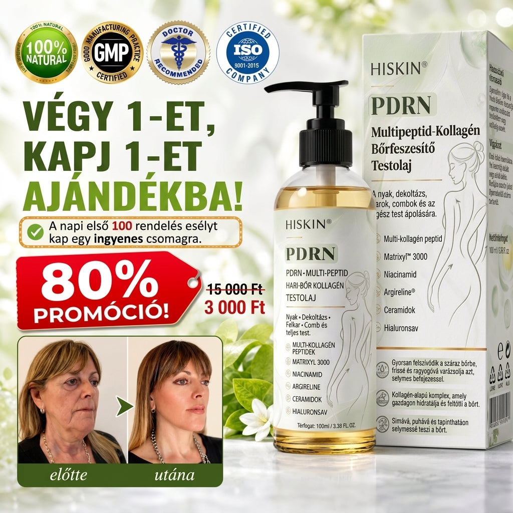 🎁 Már csak 5 üveg HISKIN® maradt! Spóroljon extra 30%-ot még ma – támogassa bőre hidratáltabb, feszesebb és fiatalosabb megjelenését, mielőtt véget ér ez a korlátozott idejű ajánlat!